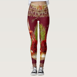 Jul/nya år partydamasker leggings