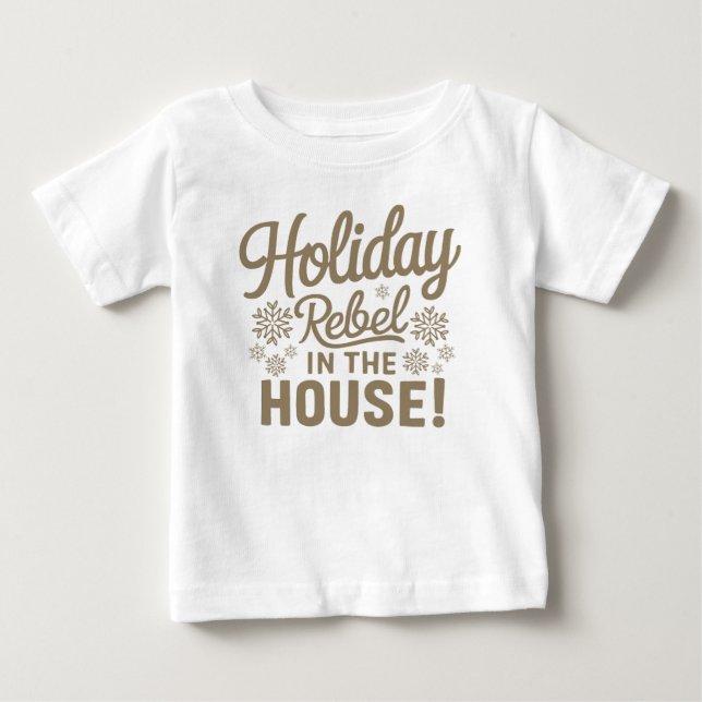 Jul - nyår Småbarn Shirt | Barnens gåva T Shirt (Framsida)
