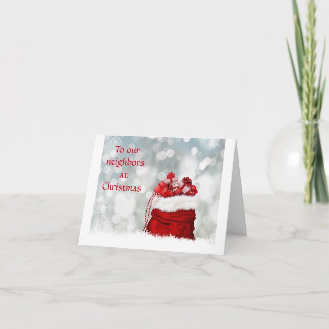 *JUL-/NYÅRSHÄLSNINGAR* GRANNEN KORT (Framsida)