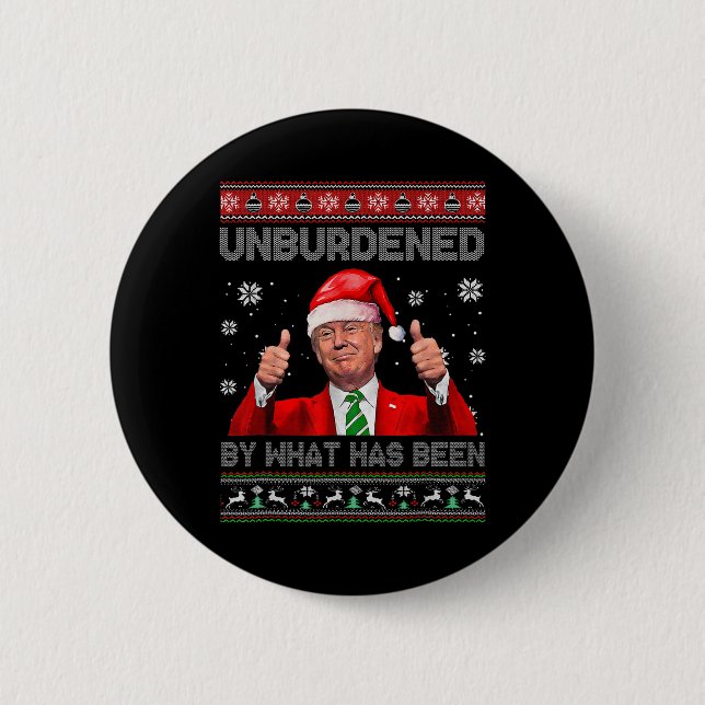 Jul Obelastad Av Vad Som Har Varit Trump Retro Knapp (Framsida)