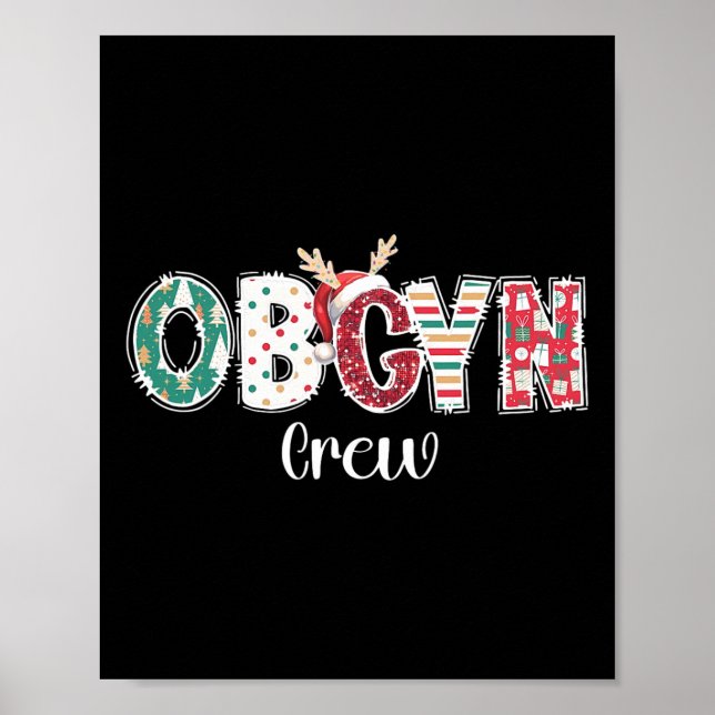 Jul Obgyn Crew Obstetrics Ob Gyn Group Team Poster (Framsidan)