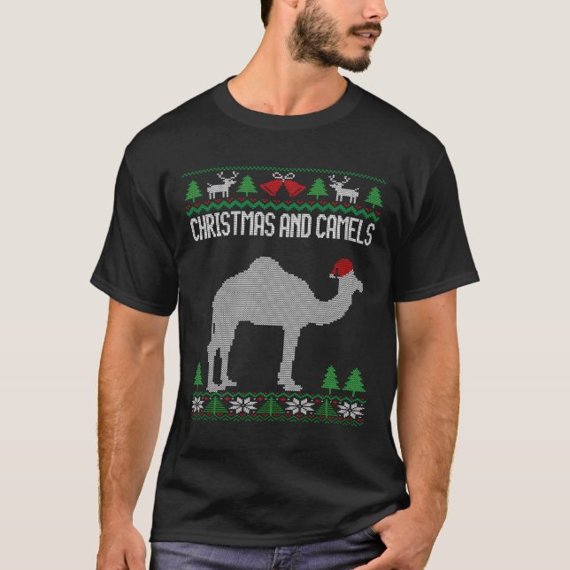 Jul- och Camels - god jul T Shirt (Framsida)