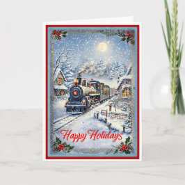 Jul och det gamla lokomotivet kort