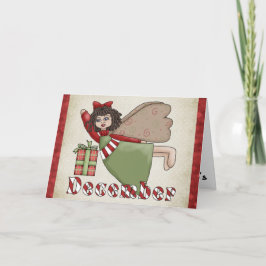 Jul- och födelsedagshälsningskort i december helgkort