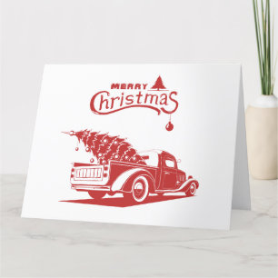 Jul och gott nytt år lastbil tack kort