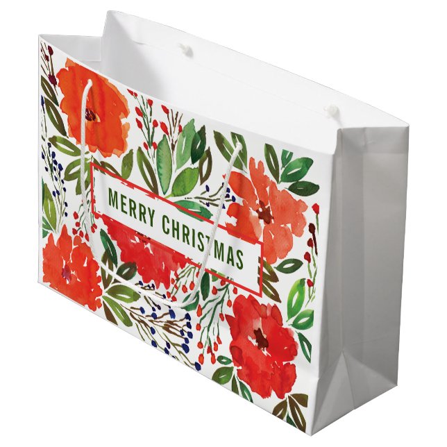 Jul- och handmålad presentsäck (Framsidan Vinklad)