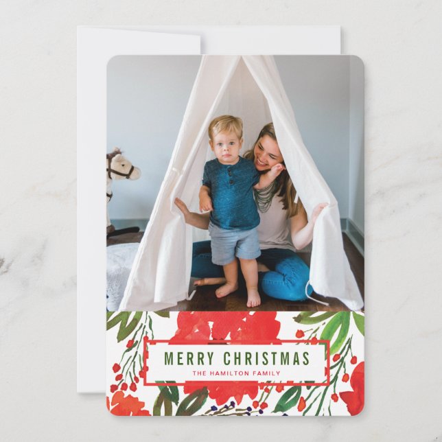 Jul- och handmålade julkort (Framsida)