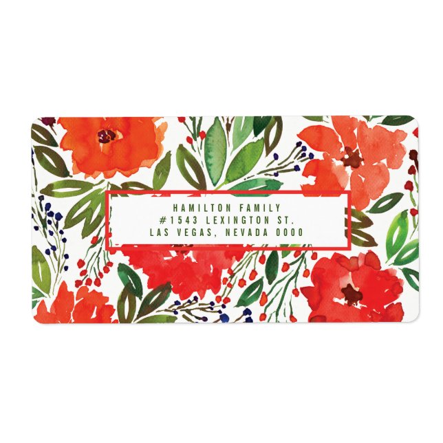 Jul- och handmålat märke fraktsedel (Framsidan)