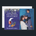 Jul- och Hanukkah-foto Mall Varmaste önskningar<br><div class="desc">Denna design kan anpassas i det angivna området genom att byta foto och/eller text. Eller så kan den anpassas ytterligare genom att klicka på "Anpassa denna mall" och sedan välja alternativet "Klicka för att anpassa ytterligare" och ta bort eller ändra bakgrundsfärgen, lägga till text, ändra textens färg eller stil, eller...</div>