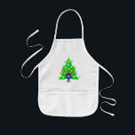 Jul och Hanukkah tillsammans Barnförkläde<br><div class="desc">Jul och Hanukkah på gåvor för interfaith familjer som firar glädjen av jul och skönhet av Chanukah.  Att presentera julaftonträd och menora med den judiska stjärnan av david omgav vid helgdagpresenter på hälsningkort,  porto,  gåvaidéer och dräkt för familjen.</div>