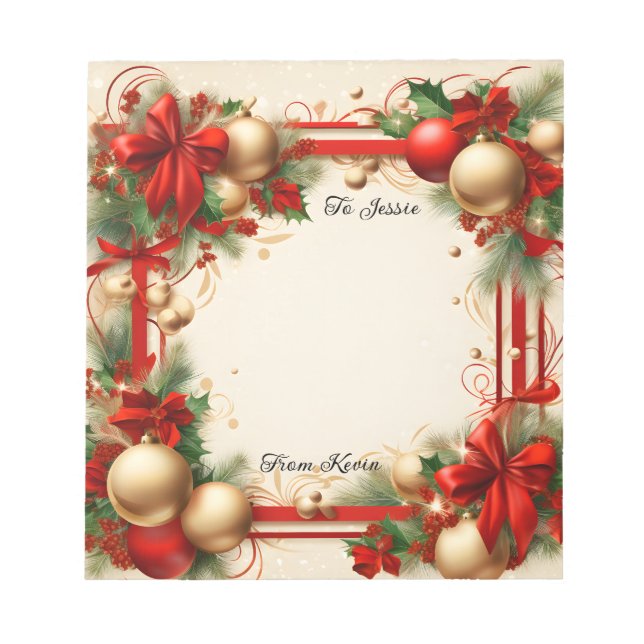 Jul och Helgdagar Anteckningsblock (Framsida)