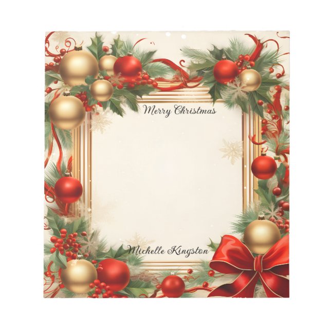 Jul och Helgdagar Anteckningsblock (Framsida)