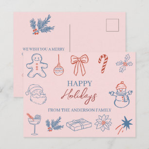 Jul- och högtidskort med hjärtliga önskningar helg vykort