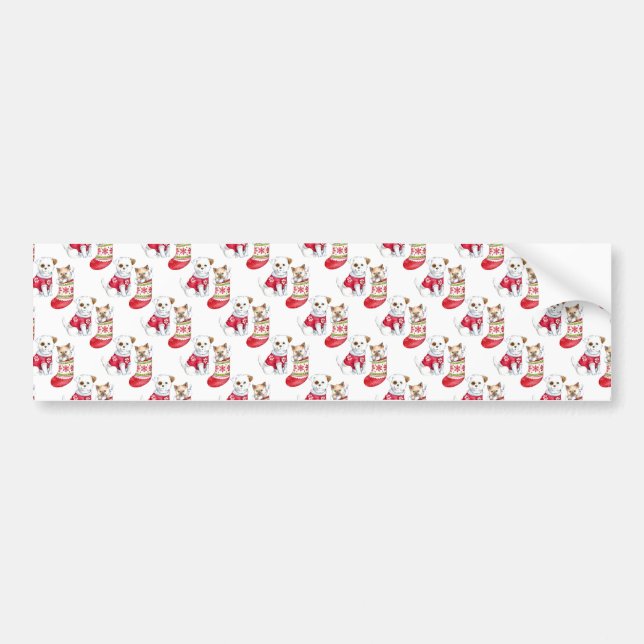 Jul- och Hund-lager Bildekal (Framsidan)