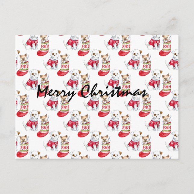 Jul- och Hund-lager Vykort (Framsida)