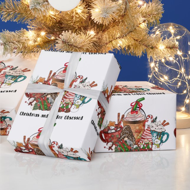 Jul- och kaffebesatthet presentpapper (Helgdagar)