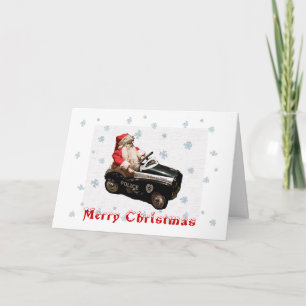 Jul och kort för Santa polisbil