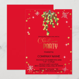 Jul- och Mistletoe-Dekorationerna Corporate Inbjudningar
