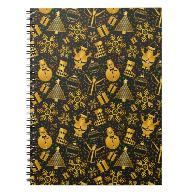 Jul och nyår design anteckningsbok (Framsidan)