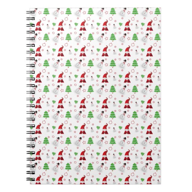 Jul och nyår design anteckningsbok (Framsidan)