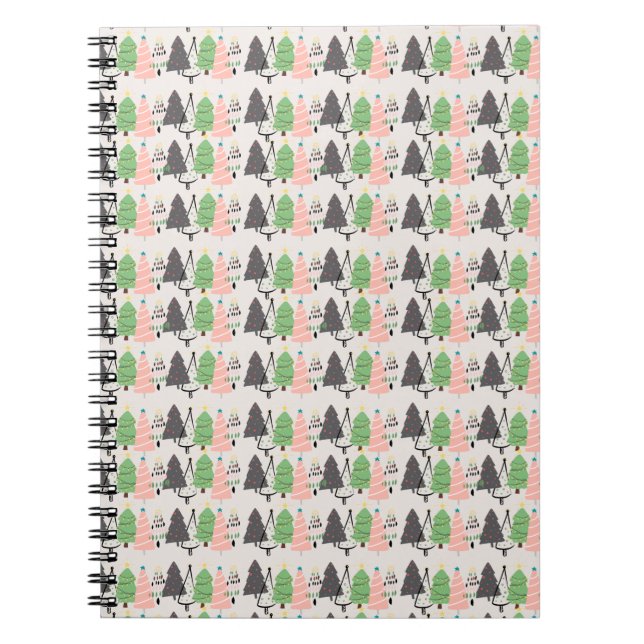Jul och nyår design anteckningsbok (Framsidan)
