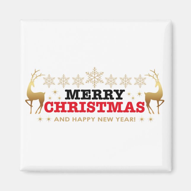 Jul och nyår design magnet (Framsidan)