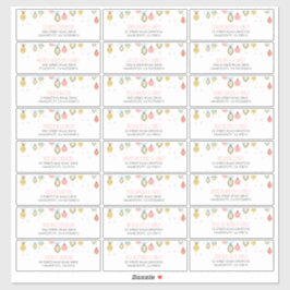 Jul- och nyårsgäst Namn Adressetiketter Klistermärken
