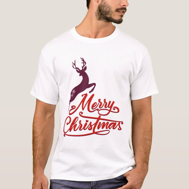 Jul- och nyårsgrafiklösning, Vild djur T Shirt (Framsida)