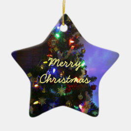 Jul- och nyårsjubileum av RoseWrites Julgransprydnad Keramik