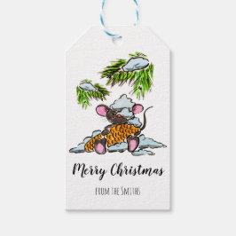 Jul- och nyårsmus med kon presentetikett