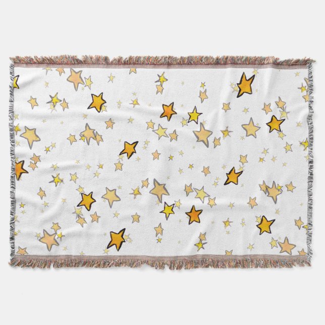 Jul- och nyårsstjärnor filt (Framsidan)