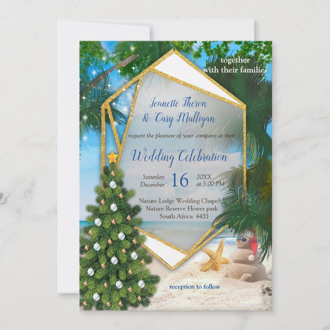 Jul och nytt år 2024 inbjudningar (Framsida)