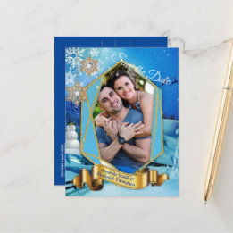 Jul och nytt år 2024 meddelande vykort