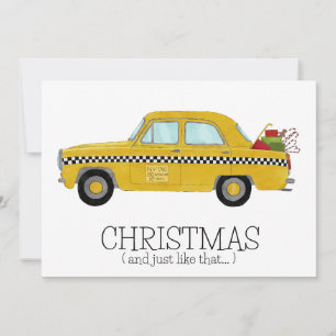 Jul... och precis som New York Taxi Cab. Julkort