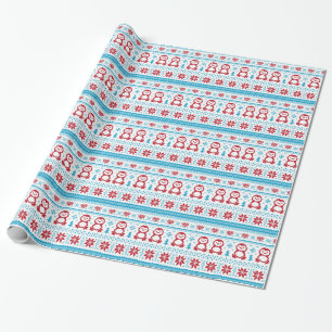 Jul och vinter stuckit mönster presentpapper