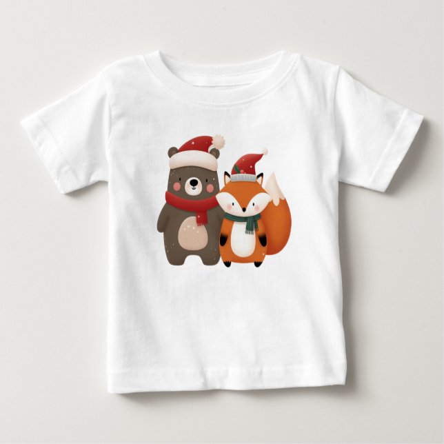 Jul- och vinterkur och kugghjul t shirt (Framsida)