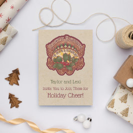 Jul- och Yule Blessings-inbjudan till Helgdag Inbjudningar