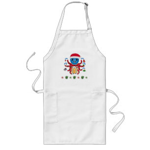 Jul Octopus Apron Långt Förkläde