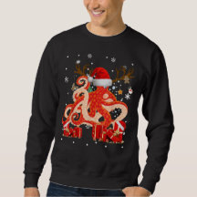 Jul Octopus Funny Santa Reindeer Octopus Lov