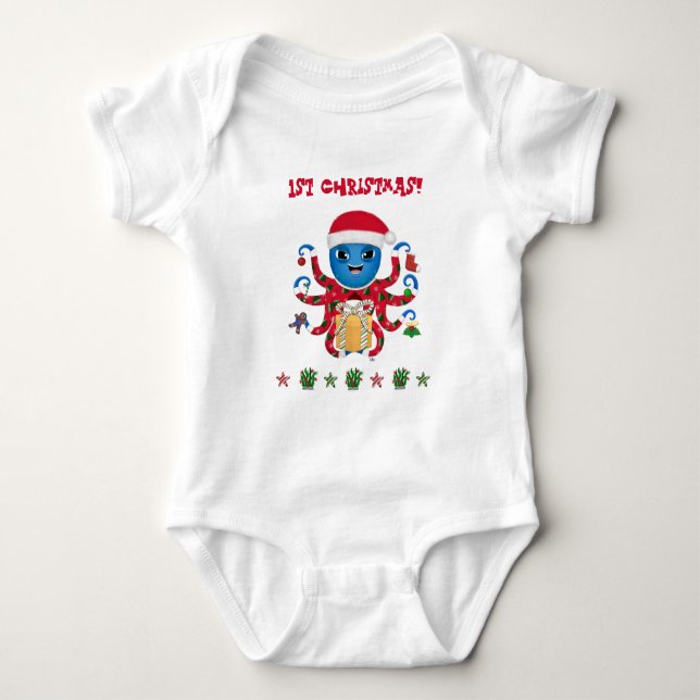 Jul Octopus T Shirt (Framsida)
