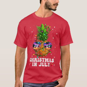 Jul om ananas i juli Aloha Hawaii Beacher H T Shirt