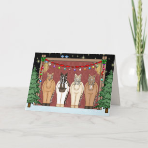 Jul om Cute Horse Herd Glad helg