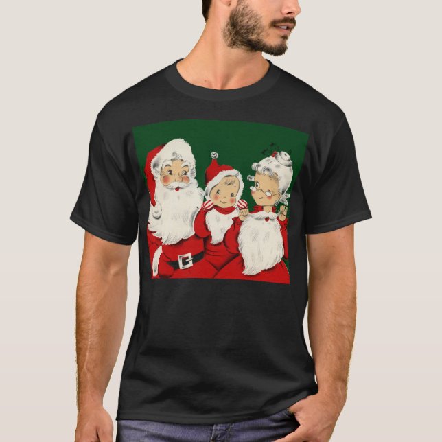 Jul om julfamiljen t shirt (Framsida)