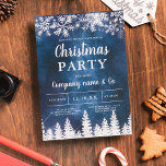 Jul om marin jul för marin snö i Winter silver Inbjudningar<br><div class="desc">Det är dags att fira julhelg och jul med denna lyxa silver snöflingor-gnistor och silver träd-skog på en glitter marin marin blå vattenfärgsbakgrund,  med en modern glitter-typsnitt,  gräs för julaffärsverksamhet elegant,  anställda coola och mycket mer!</div>