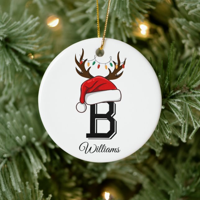 Jul om Monogramme Family Jultomten Julgransprydnad Keramik (Träd)