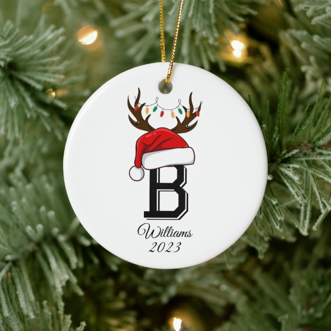 Jul om Monogramme Family Jultomten Julgransprydnad Keramik (Träd)