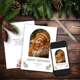 Jul om Rustic Woodland Julkort