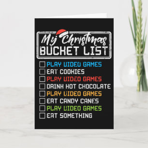 Jul önskelista TV-spel Xmas Gamer Pojkar Kort
