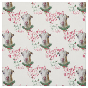 Jul Önskemål Baby Goat Kisses LaMancha Goat Tyg