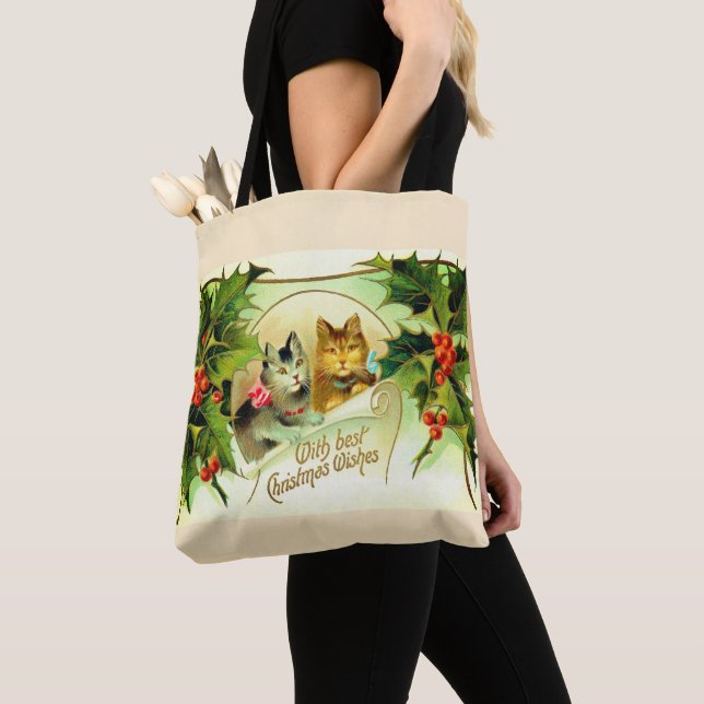 Jul-önskemål från katt tygkasse (Närbild)